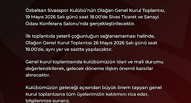 Sivasspor'da genel kurul kararı alındı