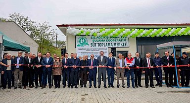 Taşköprü'de süt toplama merkezi törenle hizmete açıldı