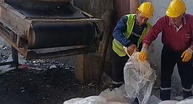 Tekirdağ'da 1 ton 200 kilogram sağlıksız mumbar imha edildi
