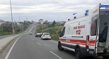 Tekirdağ'da otomobilin çarptığı yaya yaralandı