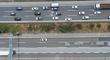 TEM Otoyolu'nun Düzce geçişinde bayram tatili yoğunluğu başladı
