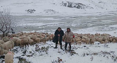 Tipi vurdu heyelan yolu kapattı, 2 çoban ve yaklaşık 650 küçükbaş hayvan yaylada mahsur kaldı
