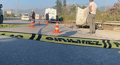 Tırla çarpışan sepetli motosikletin sürücüsü hayatını kaybetti