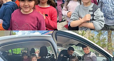 Tomarza'da minik öğrencilere trafik eğitimi