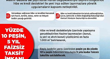 Torba kanun ile deprem bölgesinde yerinde dönüşüm yapılarına kolaylık sağlandı