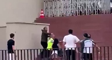 Torreira'ya saldırının ardından yaşanan kargaşa kamerada