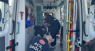 Tramvayın çarptığı kadın hastanelik oldu