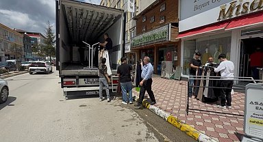 Turhal'da taşkın riskine karşı esnaf kepenk kapattı
