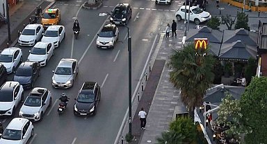 Uyanık motorcu ekiplerden kaçamadı