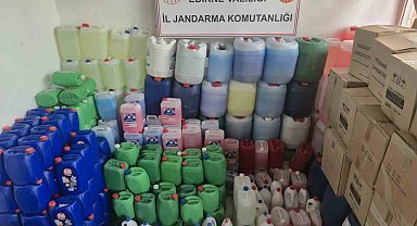 Uzunköprü'de 1 milyon 950 bin TL'lik sahte deterjan ele geçirildi