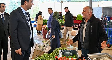 Vali Kartal, Sigorta Semt Pazarını ziyaret etti