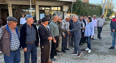 Vali Turan, doludan etkilenen Dokuzhöyük köyünde incelemelerde bulundu