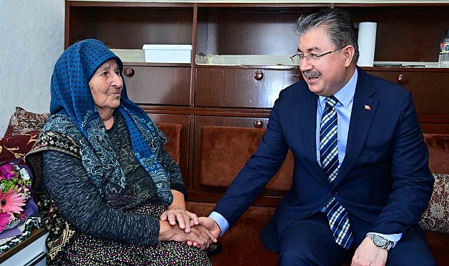 Vali Yılmaz'dan Ayşe teyzeye anlamlı ziyaret