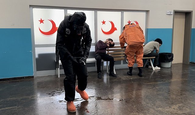 Van Geri Gönderme Merkezi'nde KBRN tatbikatı yapıldı