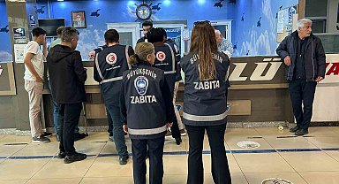 Van'da bayram öncesi otobüs terminallerinde bilet denetimi