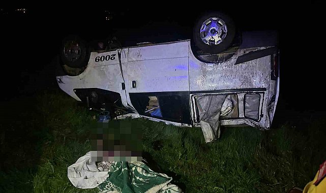 Varto'da kamyonet takla attı: 1 ölü, 1 yaralı