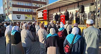 Vezirköprü'de hac kafilesi uğurlama programı