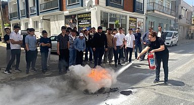 Yenipazar MESEM'de yangın ve acil durum tatbikatı yapıldı