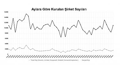 Yılın ilk 4 ayında kurulan şirket sayısı, geçen yılın aynı dönemine göre yüzde 10,1 arttı