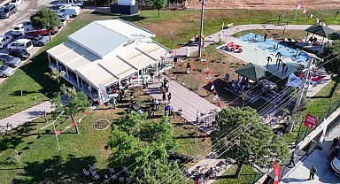 Yurt Kafe ve Işıklı Parkı hizmete açıldı