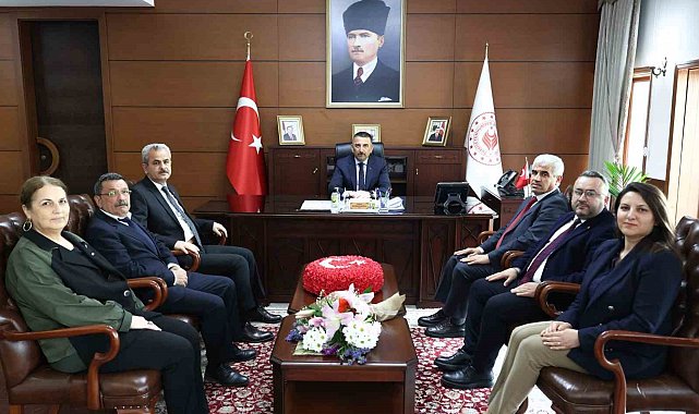 Zonguldak SGK heyetinden Vali Hacıbektaşoğlu'na ziyaret