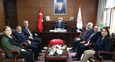 Zonguldak SGK heyetinden Vali Hacıbektaşoğlu'na ziyaret