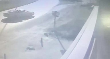 Zonguldak'ta 6 kişinin yaralandığı kaza güvenlik kamerasına yansıdı