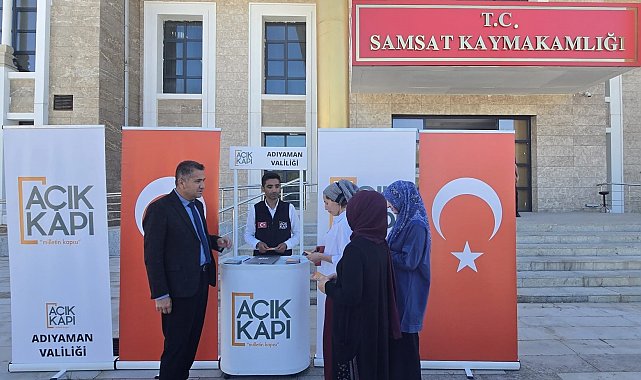 Açık Kapı Şube Müdürlüğü Samsat'ta stant açtı