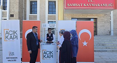 Açık Kapı Şube Müdürlüğü Samsat'ta stant açtı