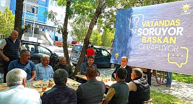 Akyaka'da halkla buluşma: Başkan Ergüder Toptaş vatandaşların sorularını tek tek yanıtladı