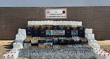 Alanya'da kaçak alkol operasyonu: Bin litre kaçak alkol ele geçirildi