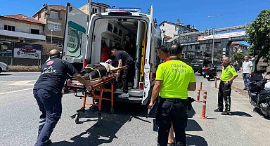 Alaplı'da motosiklet kazası: 1 kişi yaralandı