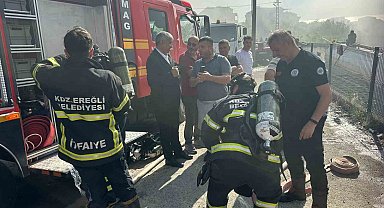 Alevler çatıyı sardı, korku dolu anlar yaşandı