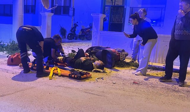 Alkollü sürücünün kullandığı motosiklet, otomobille ile çarpıştı