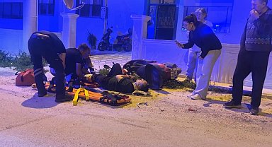 Alkollü sürücünün kullandığı motosiklet, otomobille ile çarpıştı