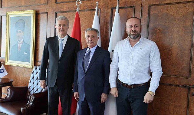 Altay'da Başkan Sinan Kanlı, Ahmet Nur Çebi ve Mahmut Özgener buluştu