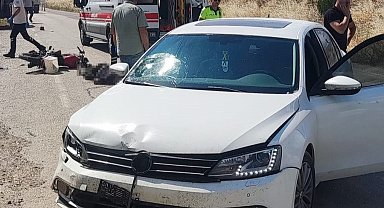 Amasya'da otomobille çarpışan motosikletli hayatını kaybetti