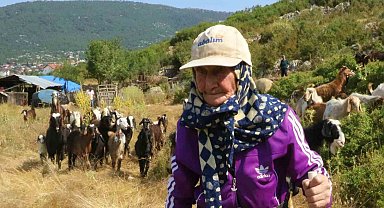 Antalya'nın süper çobanı Emine Nine: 94 yaşında, 90 yıldır keçileriyle dağlarda
