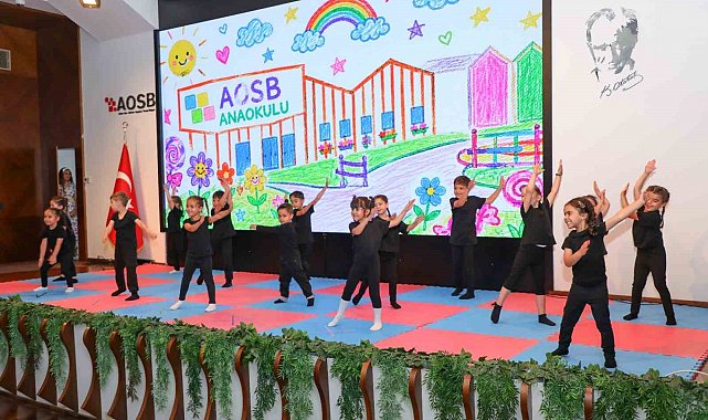 AOSB Anaokulu'nda ilk mezuniyet heyecanı