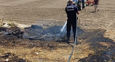 Arazi yangını büyümeden söndürüldü