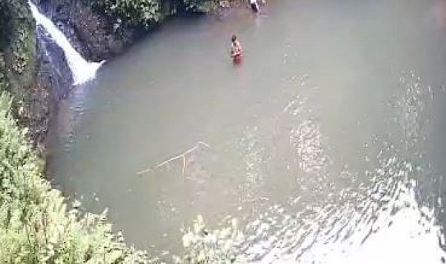 Arhavi'de gölette boğulan 2 din görevlisinin son görüntüleri ortaya çıktı