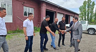 Arpaçay Kaymakamı Akköz'den kurumlara veda ziyareti