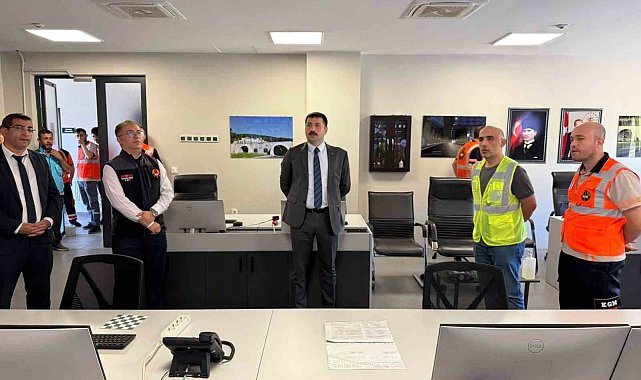 Assos Tüneli'nde trafik kazası tatbikatı