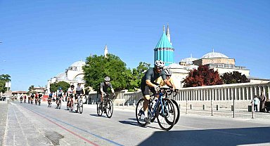 Avrupa bisiklet başkenti Konya'da Granfondo bisiklet yol yarışı heyecanı yaşandı