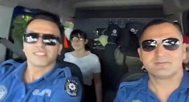 Aydın polisinden YKS'ye giren engelli öğrenciye anlamlı destek