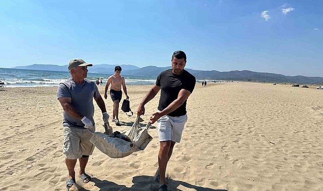 Aynı bölgede ikinci vaka: Deniz kaplumbağasının ayağına taş bağladılar