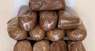 Bafra'da 60 kilo kaçak tütün ele geçirildi