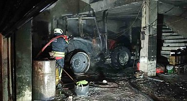 Bafra'da sanayi sitesinde korkutan yangın: İş yerinde büyük hasar