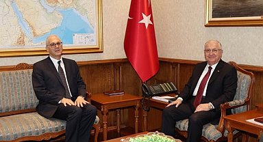 Bakan Güler, Mısır Büyükelçisi El Şeyh'i kabul etti