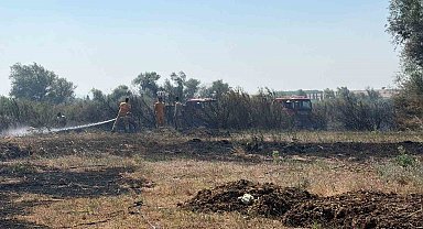 Balıkesir'de iki ayrı ilçede çıkan arazi yangınları kontrol altına alındı